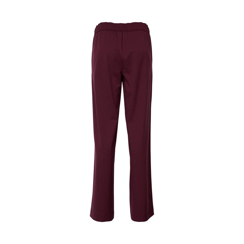 Wide Leg Trouser - Aubergine
