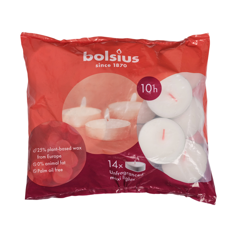 Maxi Tea Lights 10 Hour - 14 Candles