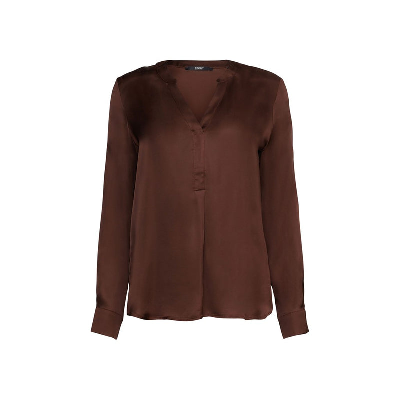 Drape Shirt - Brown