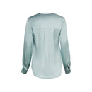 Drape Shirt - Aqua Green