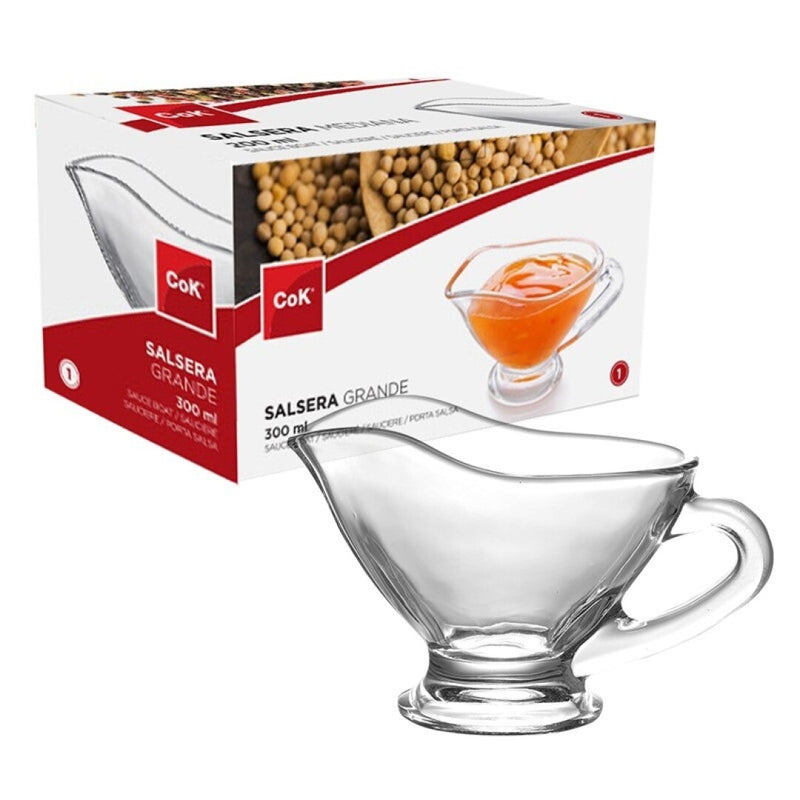 Large Glass Sauce Boat