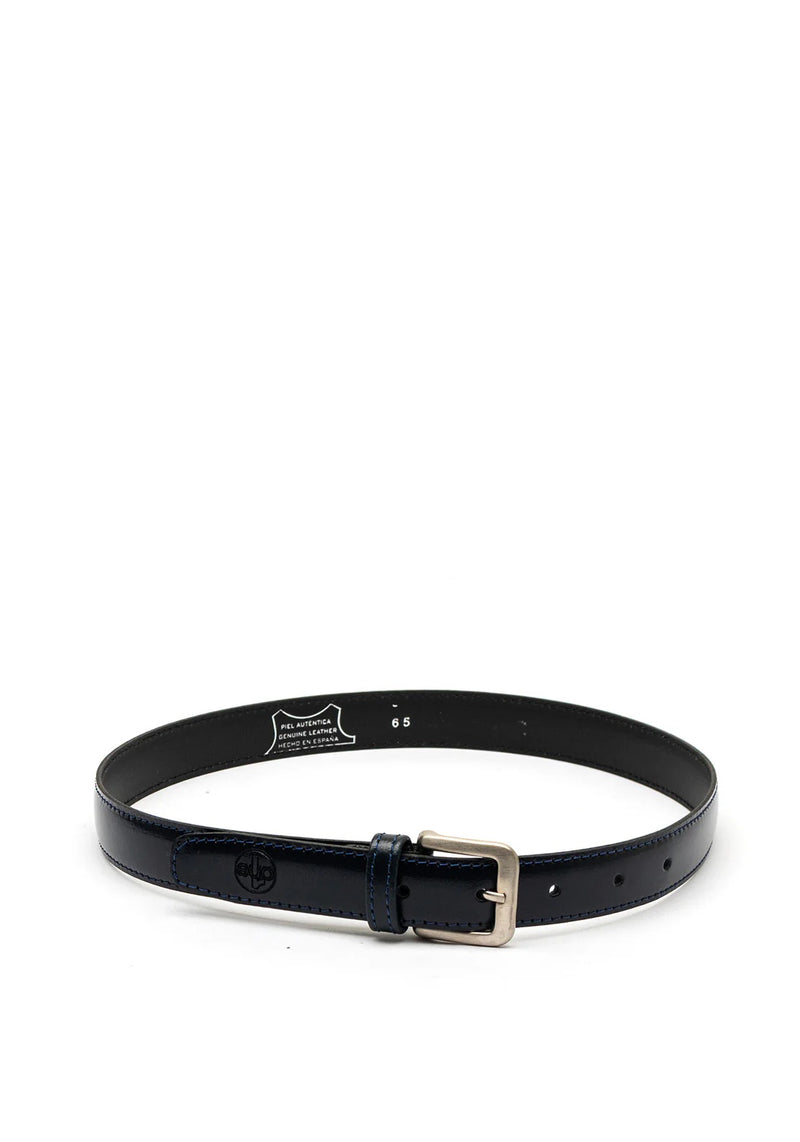 Belt - Navy/silver
