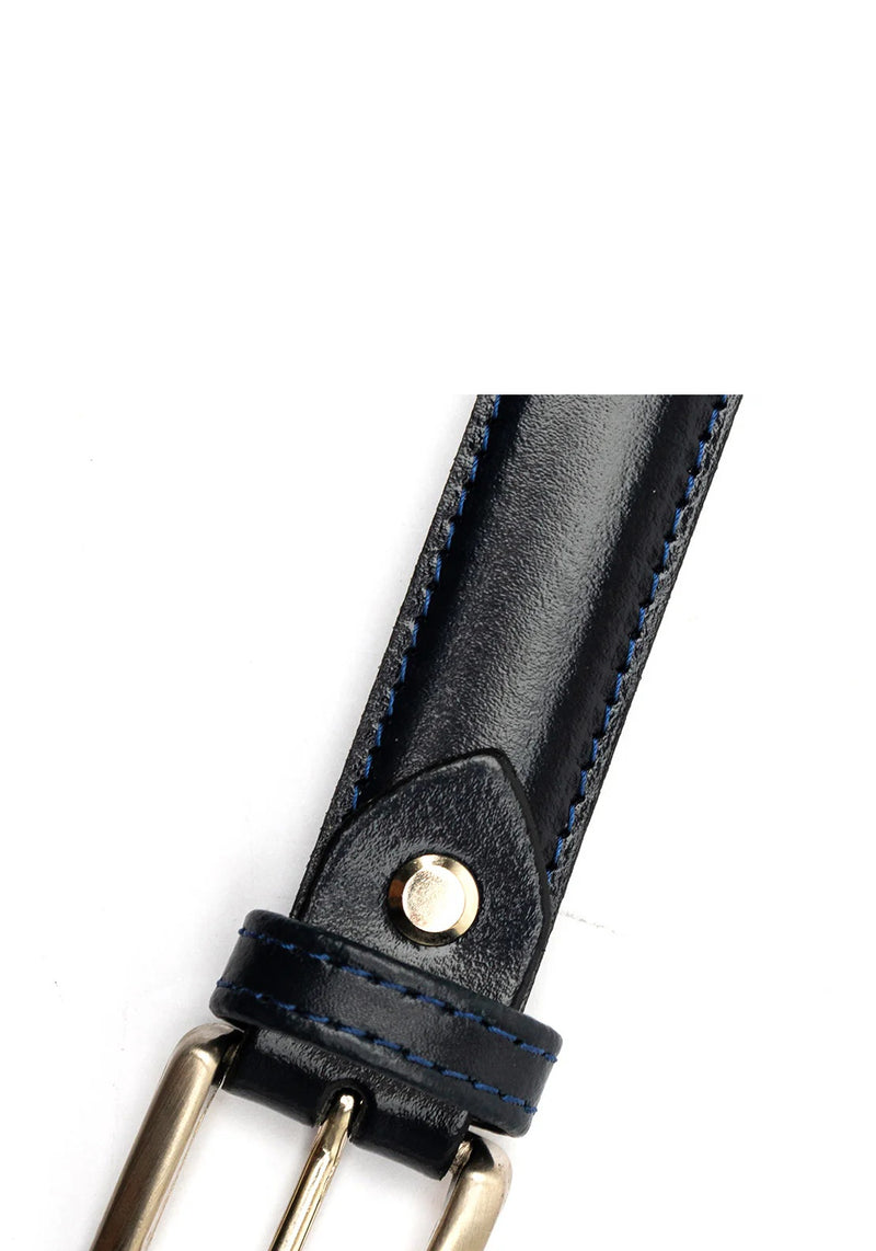 Belt - Navy/silver