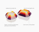 Nest Lock 8-Piece Multicolour Mixed Food Container Set