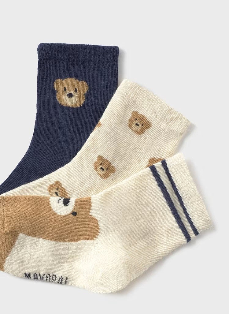 3 Pairs Socks - Blue