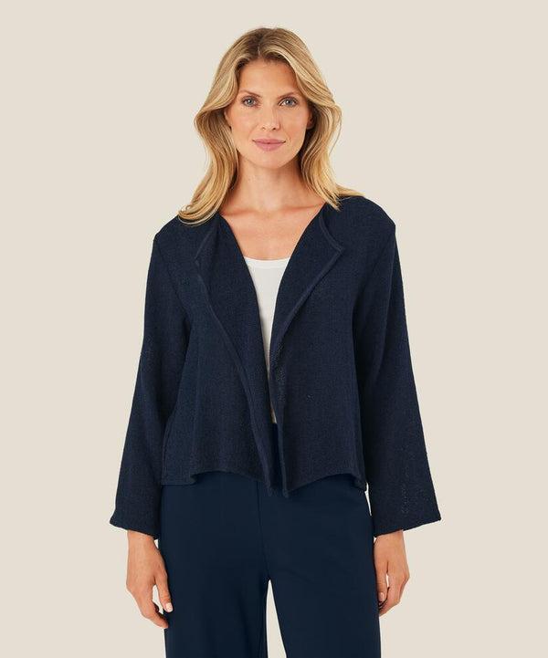 Julitta Long Sleeve Jacket - Navy
