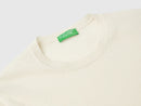Crew Neck Sweater in Pure Merino Wool - Cream