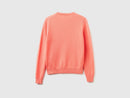 Crew Neck Sweater in Pure Merino Wool - Peach