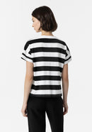 Ricci Stripe ShortSleeve T-Shirt - White
