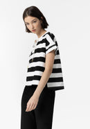 Ricci Stripe ShortSleeve T-Shirt - White