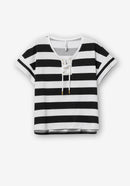 Ricci Stripe ShortSleeve T-Shirt - White
