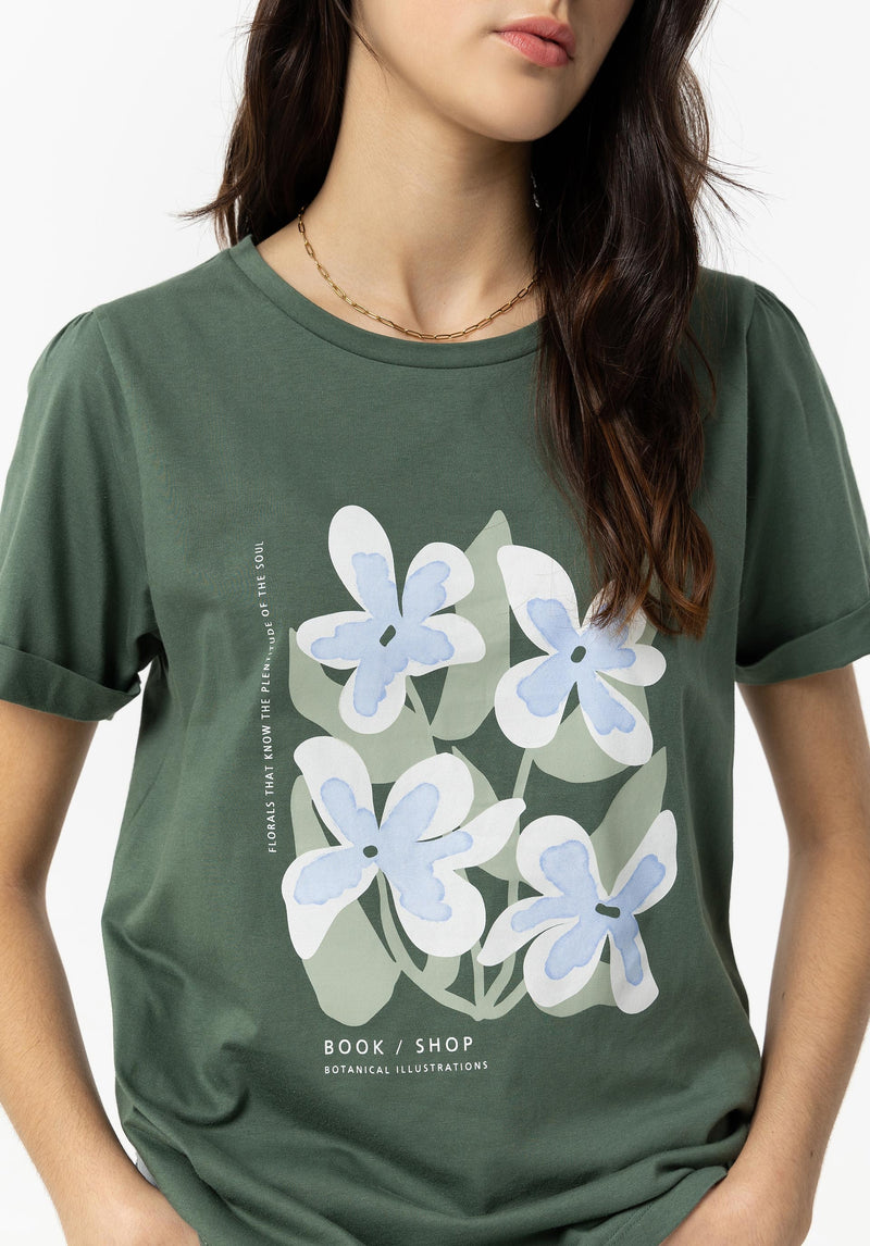Jessy Short Sleeve T-Shirt - Garden Topiary