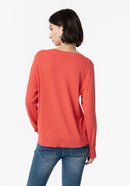 Vesper 1 V Neck Jumper - Lollipop