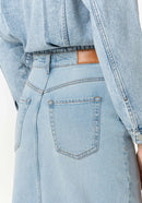 Stefani 2 Denim Skirt - Light Blue