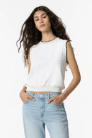 Leda Sleeveless Jumper - Star White