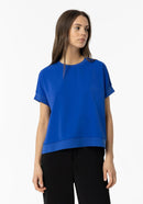Trufa 4 Short Sleeve Blouse - Dazzling Blue