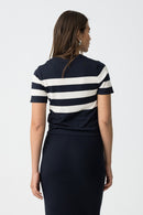 Claudie 1C Stripe T-Shirt - Dark Navy