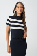 Claudie 1C Stripe T-Shirt - Dark Navy