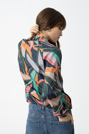 Leesa 8 Print Jacket - Dark Navy