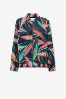 Leesa 8 Print Jacket - Dark Navy