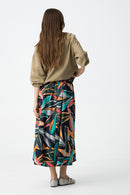 Linda Print Skirt - Dark Navy