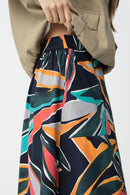 Linda Print Skirt - Dark Navy