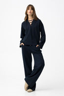 Luca B Trouser - Lyons Blue