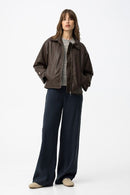 Camelia Wide Leg Trouser - Lyons Blue