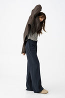 Camelia Wide Leg Trouser - Lyons Blue