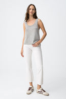 Megan 129 Straight Jean - White