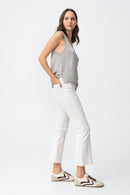 Megan 129 Straight Jean - White