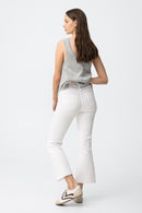 Megan 129 Straight Jean - White