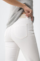 Megan 129 Straight Jean - White