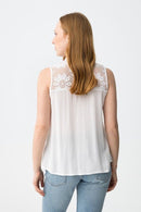 Lynx Lace Shoulder Top - Star White
