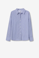 Nancy Stripe Shirt - Dark Navy