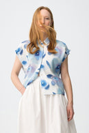 Petala Print Blouse - White