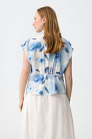 Petala Print Blouse - White