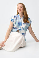 Petala Print Blouse - White