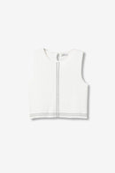 Marine Sleeveless Top - Star White