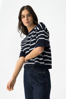 Paragon 1 Stripe Top - Lyons Blue
