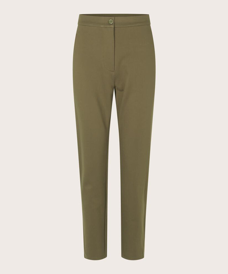 Pamala Slim Leg Trousers - Capers