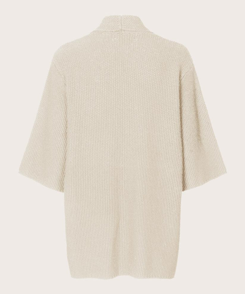 Short Sleeve Cardigan - Whitecap