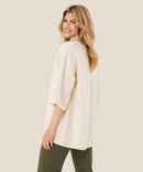Short Sleeve Cardigan - Whitecap