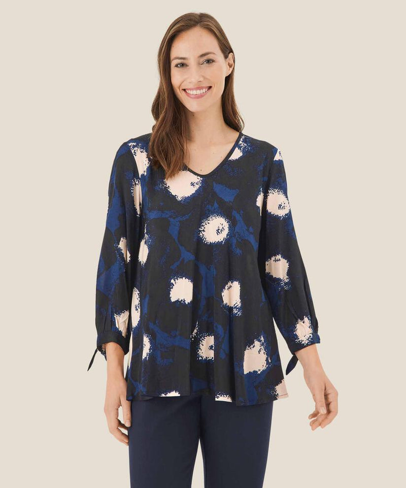 Nita 3/4 Sleeve Dress - Maritime Blue