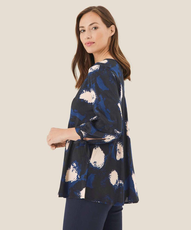 Nita 3/4 Sleeve Dress - Maritime Blue