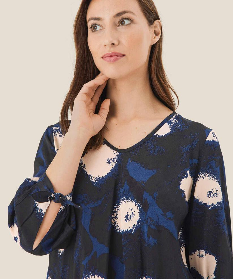 Nita 3/4 Sleeve Dress - Maritime Blue