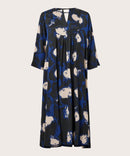 Nadyne 3/4 Sleeve Dress - Maritime Blue