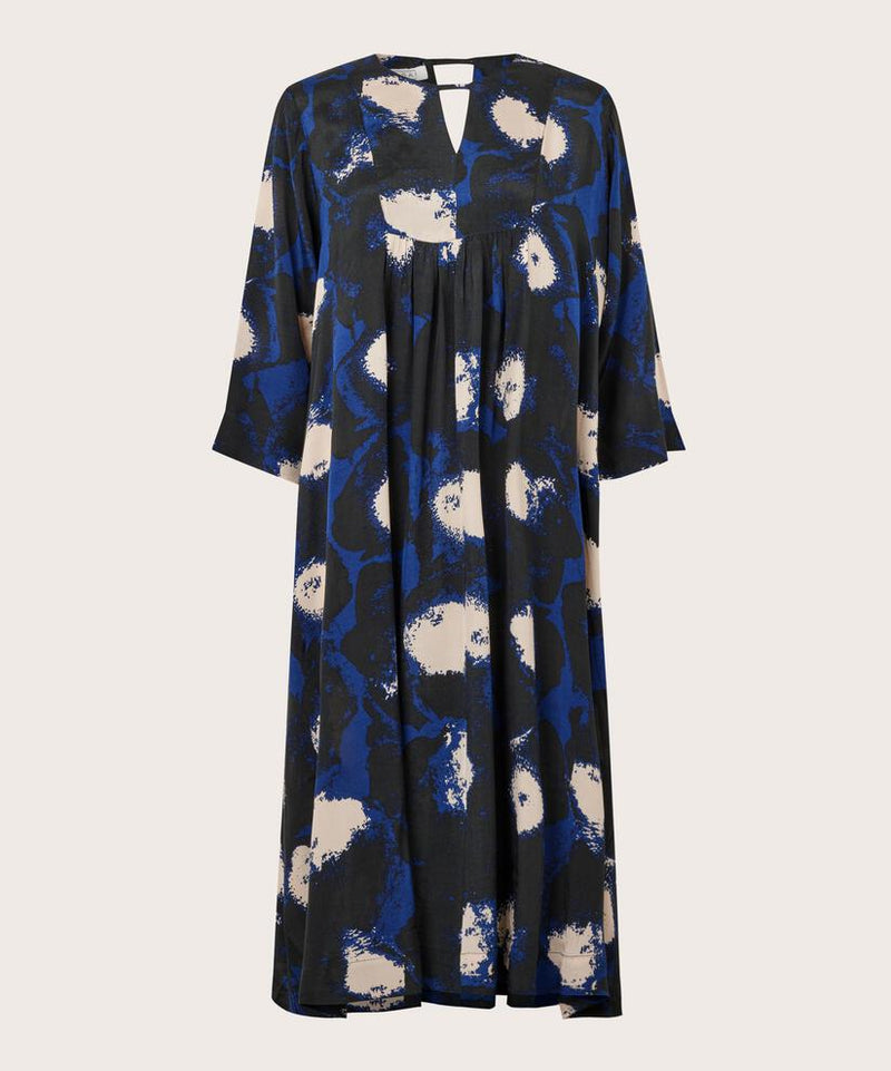 Nadyne 3/4 Sleeve Dress - Maritime Blue