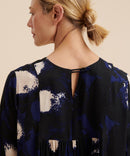 Nadyne 3/4 Sleeve Dress - Maritime Blue