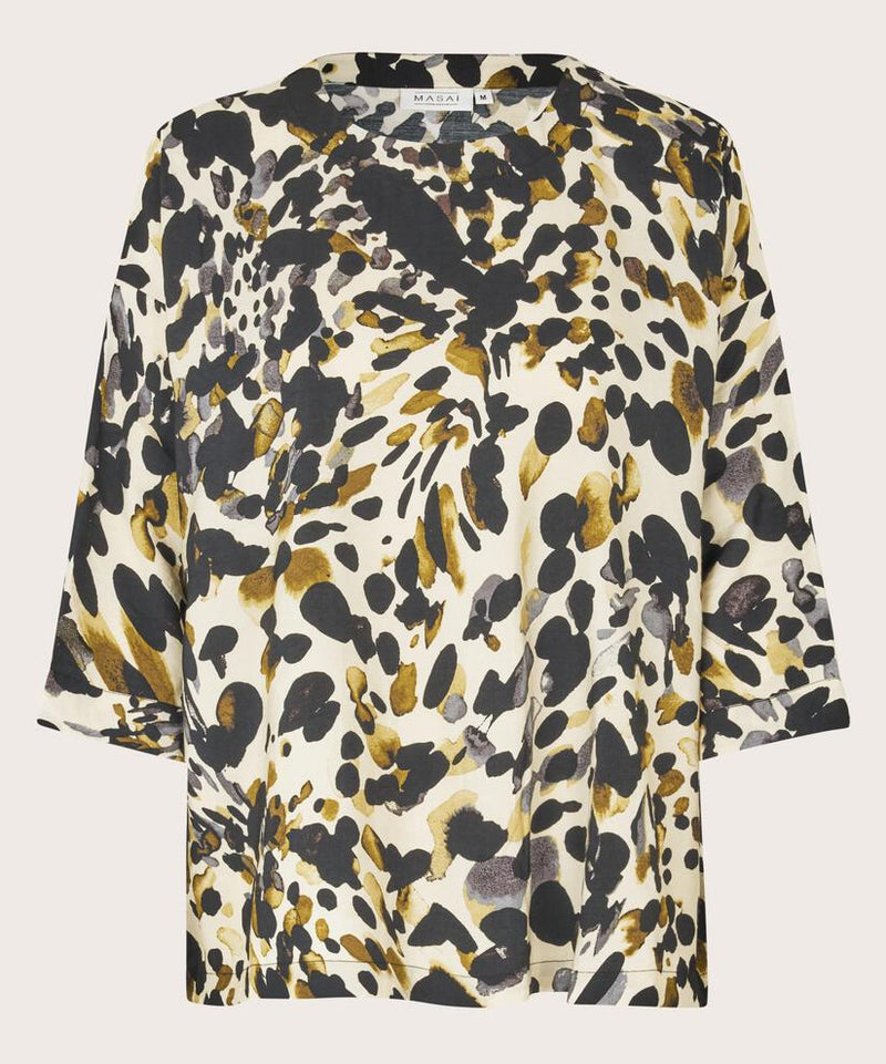 Becca 3/4 Sleeve Print Blouse - Starfish